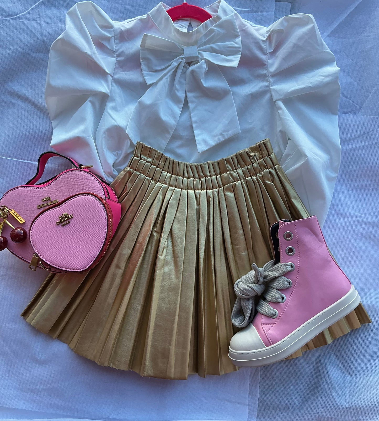 Cheerleader pleated Skirt Set